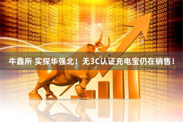 牛鑫所 实探华强北！无3C认证充电宝仍在销售！